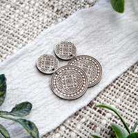 Vintage Medallion Drop Earrings - Glowforge