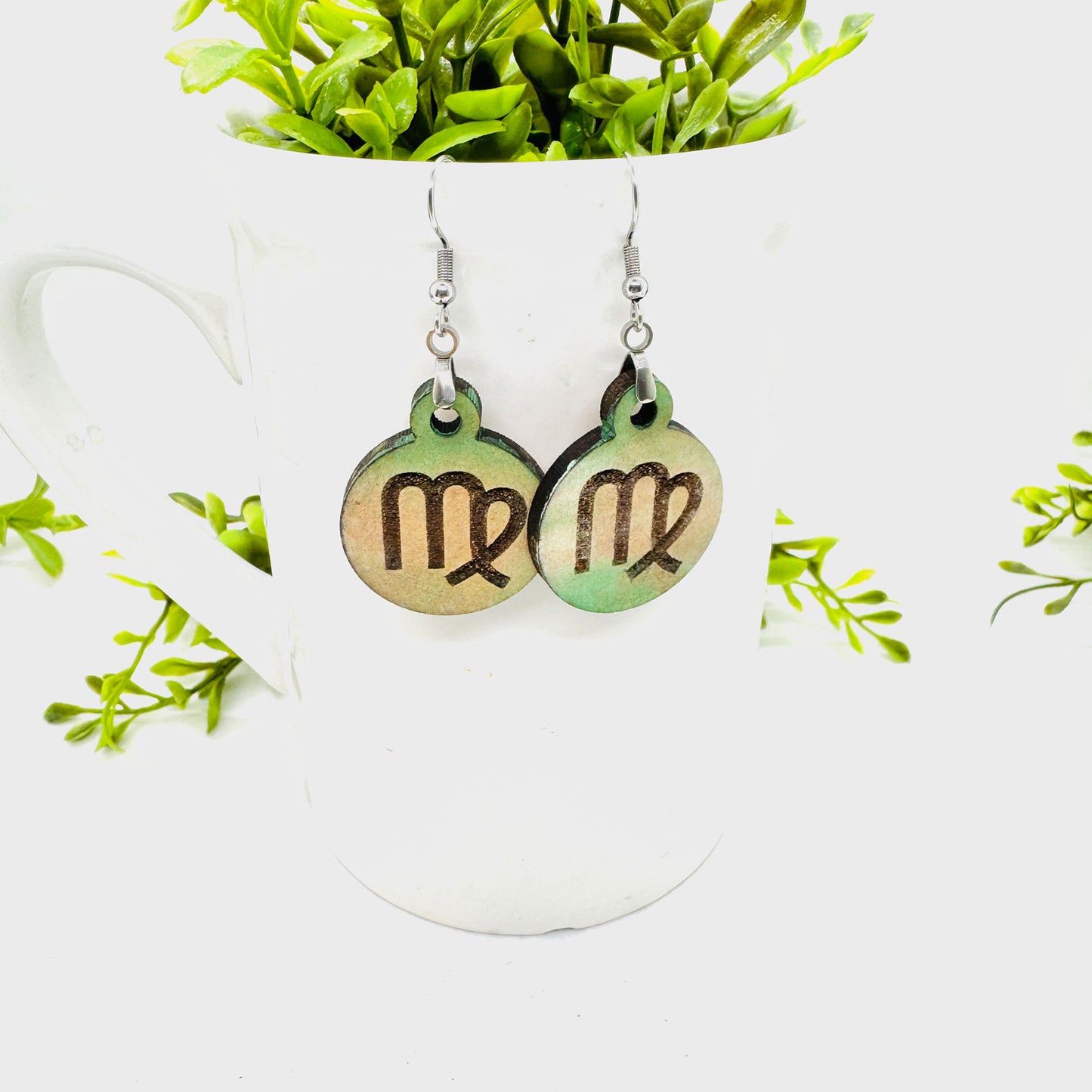 Virgo Zodiac Astrology Dangle Earrings - Glowforge
