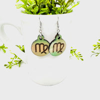 Virgo Zodiac Astrology Dangle Earrings - Glowforge