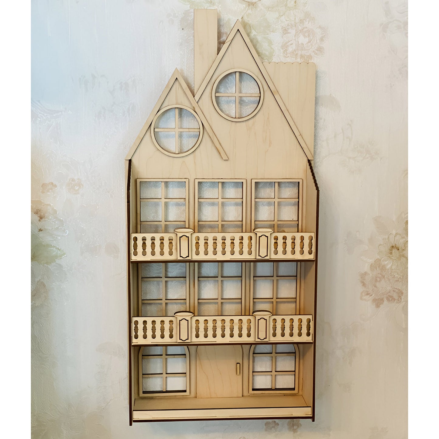 Wall Hanging Dollhouse Display Shelf