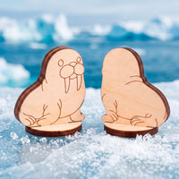 Walrus Toy - Polar Ocean Animal Figure for Learning & Painting - Glowforge