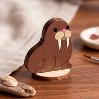 Walrus Toy - Polar Ocean Animal Figure for Learning & Painting - Glowforge
