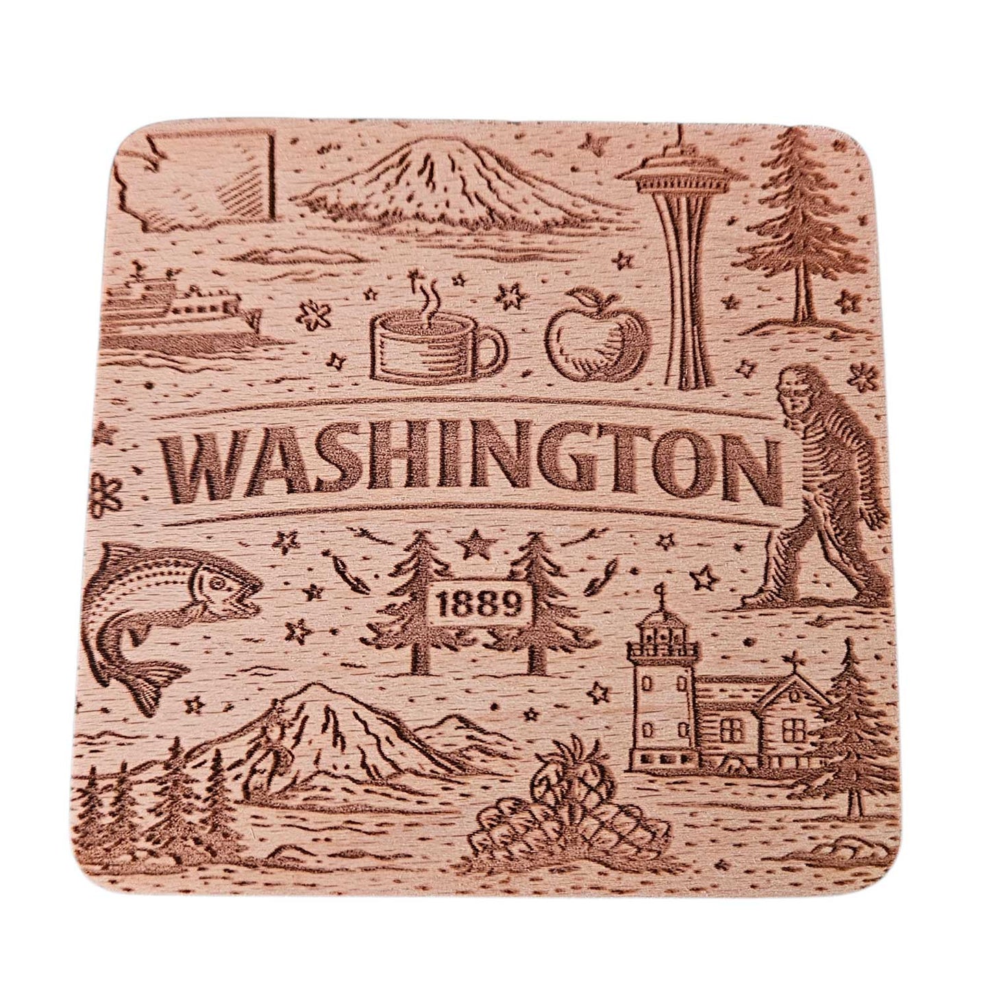 Washington Coaster Design - Glowforge