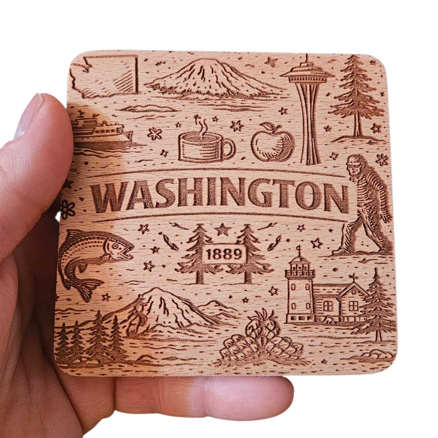 Washington Coaster Design - Glowforge
