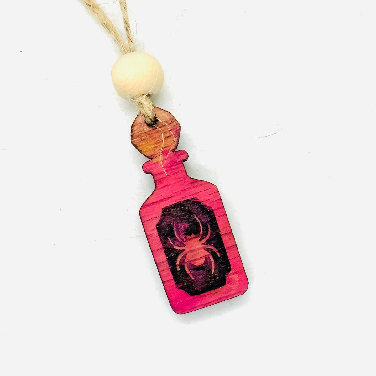 Web of Spells Spider Potion Bottle Halloween Car Charm Ornament - Glowforge