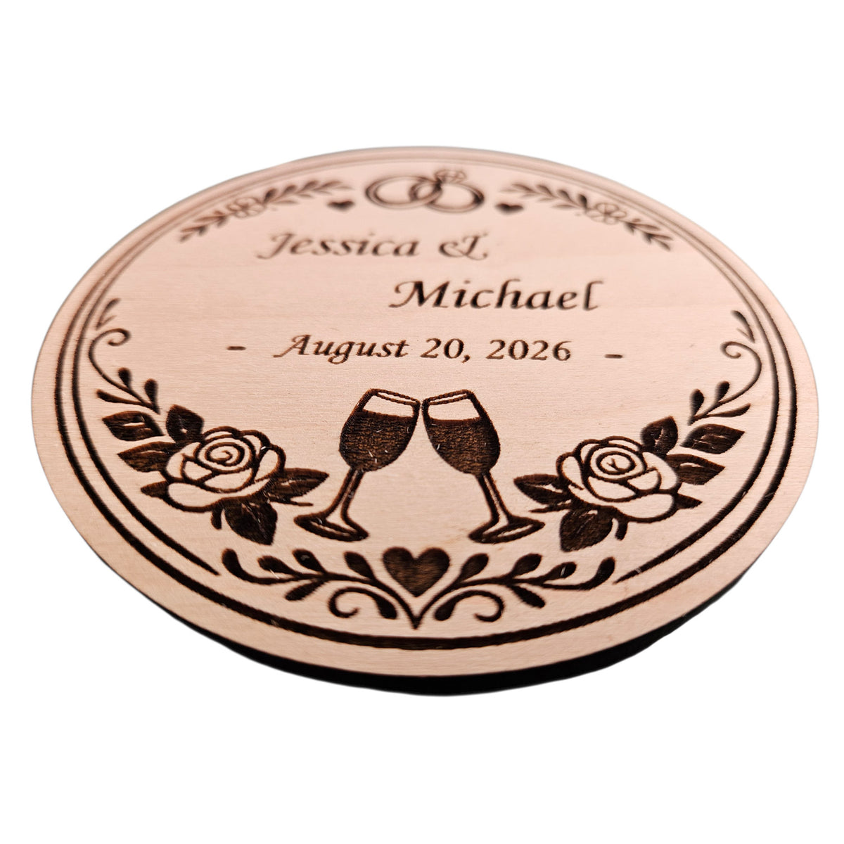 Wedding Coaster Design - Glowforge