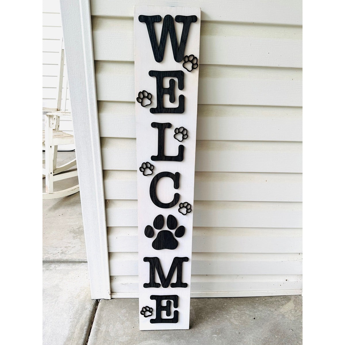 Pawsocks Fan Sign Welcome Paw Porch Sign Pet Friendly Entry Decor – Glowforge Shop