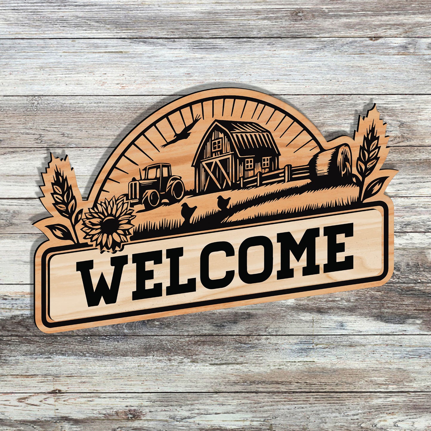 Welcome to Our Farm Sign #1 - Glowforge
