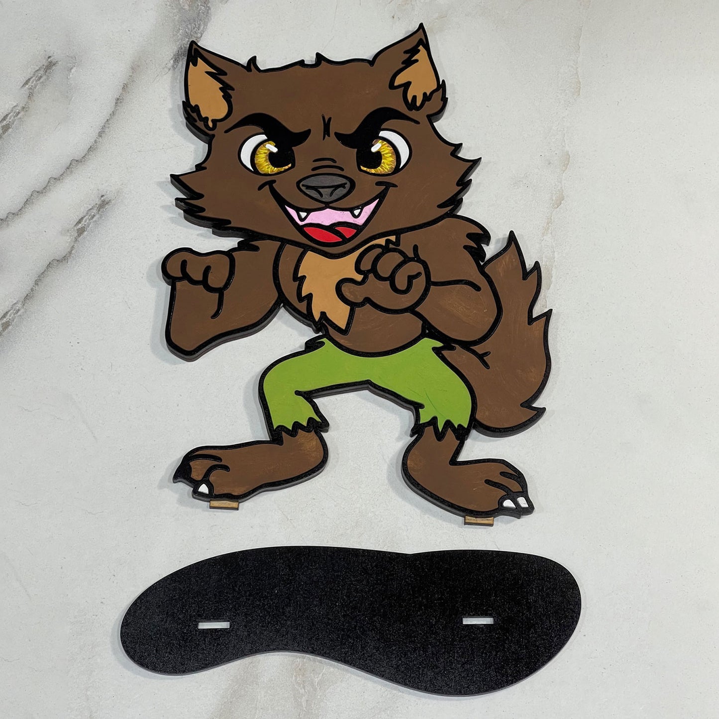 Werewolf Halloween Stand - Glowforge