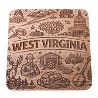 West Virginia Coaster Design - Glowforge