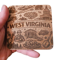 West Virginia Coaster Design - Glowforge