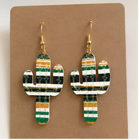 Western Cactus Dangle Earrings (Set of 3) - Glowforge