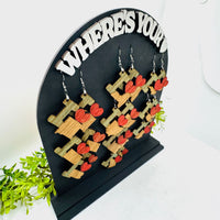 Where’s Your Heart Jewelry Display Stand - State Earring Display - Glowforge