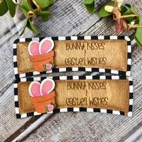 Whimsical Bunny Kisses & Easter Wishes Hair Clip