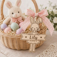 Whimsical Easter Bunny Basket Tag - Glowforge