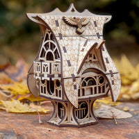 Whimsical Fairy Garden House - Cottage Miniature with Optional Plant Stake - Glowforge