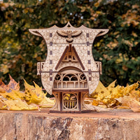 Whimsical Fairy Garden House - Cottage Miniature with Optional Plant Stake - Glowforge
