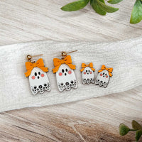 Whimsical Floral Ghost Earring (Set of 2) - Glowforge