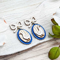 Whimsical Goose Bow Earrings - Glowforge