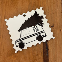 Whimsical Postal Style Ornament - Glowforge