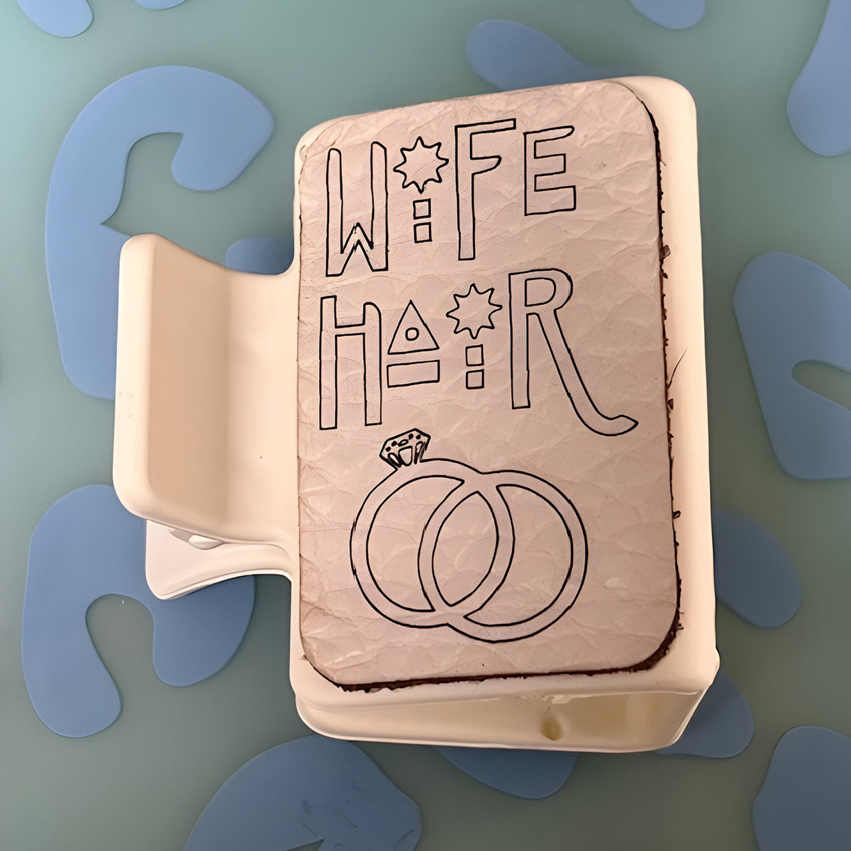 Wife Hair Small Hair Clip - Glowforge
