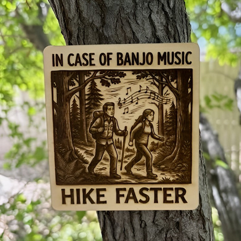 Wilderness Survival: Banjo Evasion Sign - Glowforge