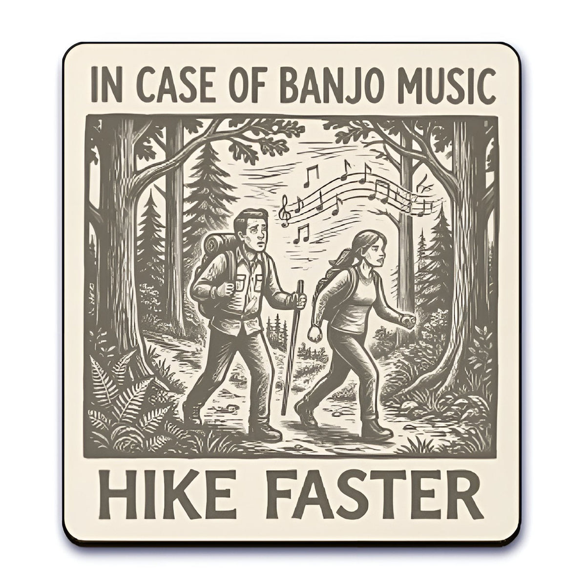 Wilderness Survival: Banjo Evasion Sign - Glowforge