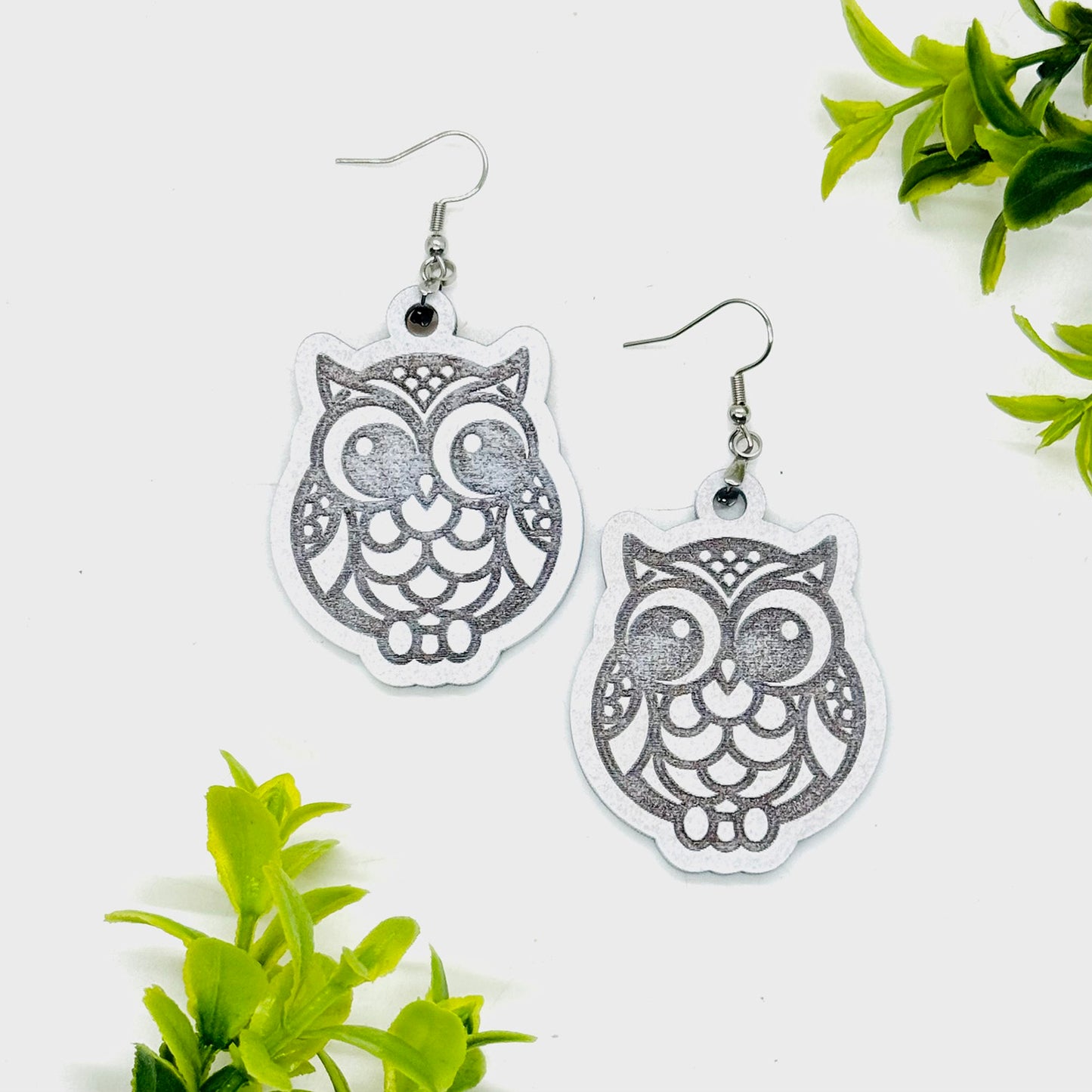 Wise & Whimsy Owl Earrings - Glowforge