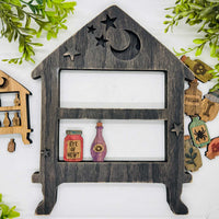Witchy House of Magical Potions Shelf - Glowforge