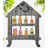 Witchy House of Magical Potions Shelf - Glowforge