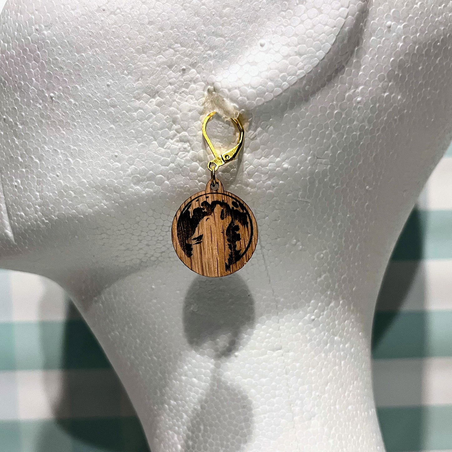 Wolf / Werewolf Earring Pendants - Glowforge