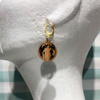 Wolf / Werewolf Earring Pendants - Glowforge