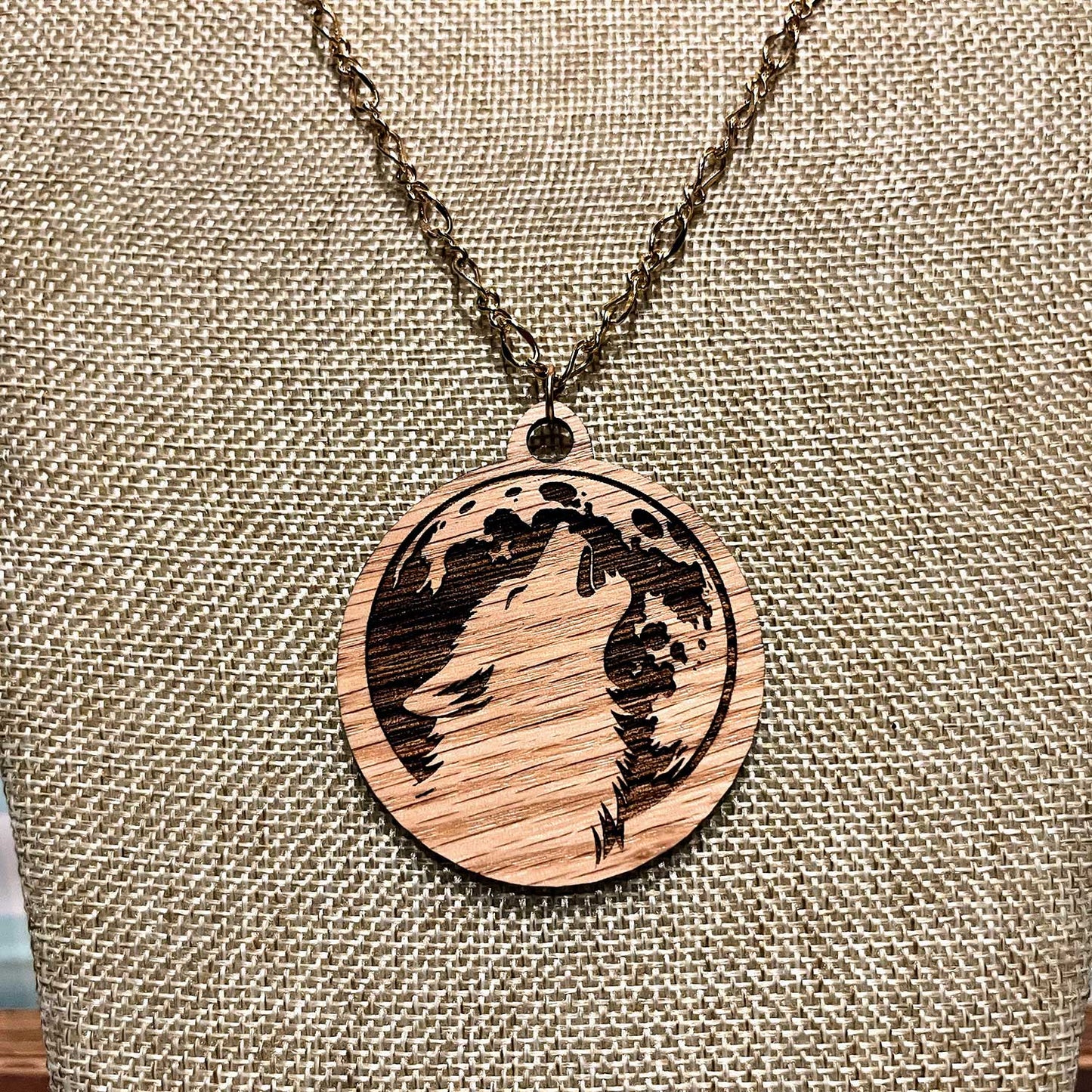 Wolf / Werewolf Necklace Pendant - Glowforge