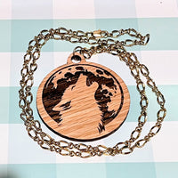 Wolf / Werewolf Necklace Pendant - Glowforge