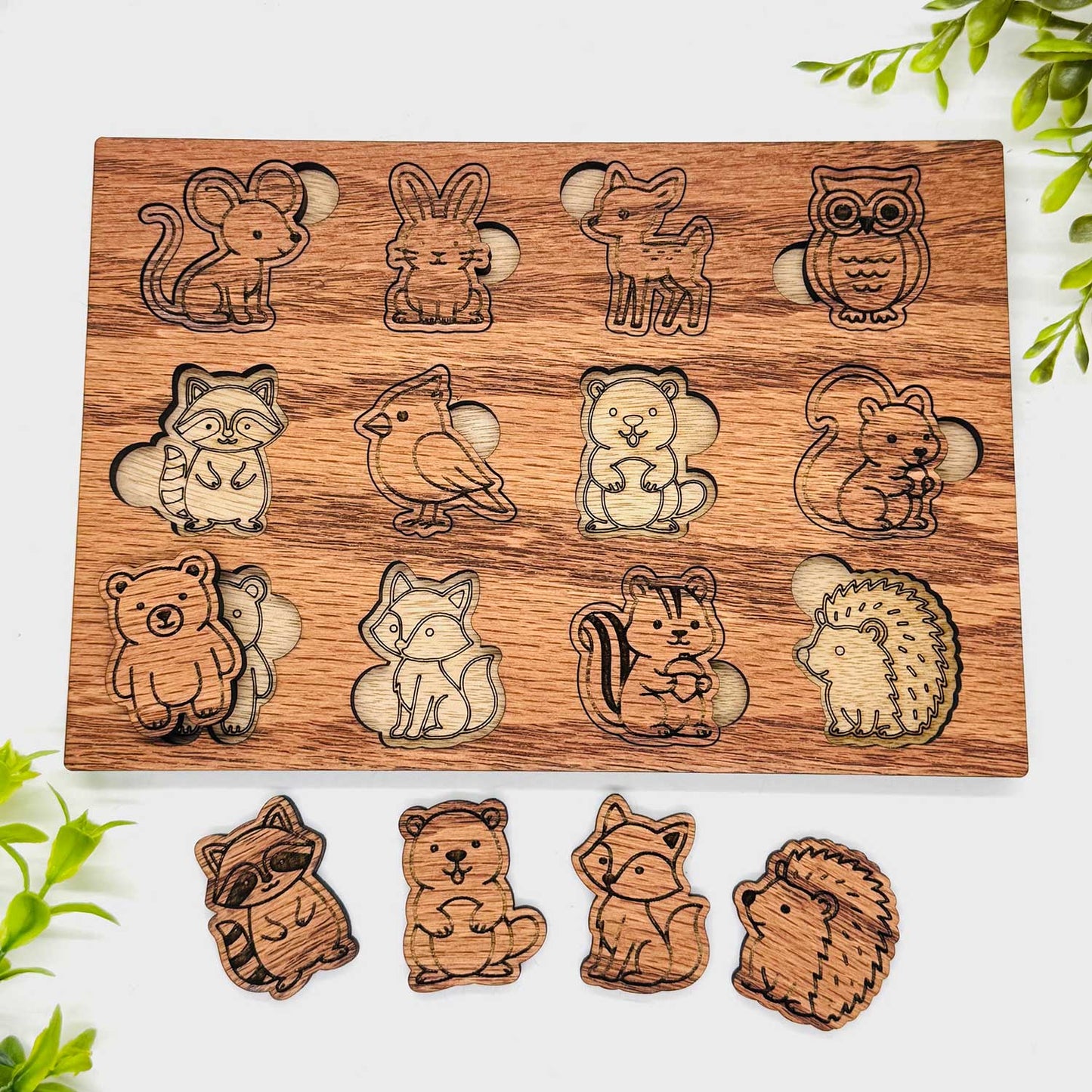 Woodland Animal Puzzle - Glowforge