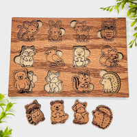 Woodland Animal Puzzle - Glowforge