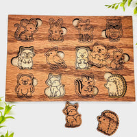 Woodland Animal Puzzle - Glowforge