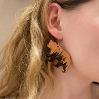 Woodland Bear Earrings - Glowforge