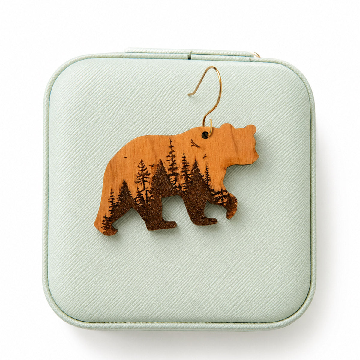 Woodland Bear Earrings - Glowforge