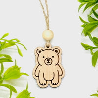 Woodland Creature Car Charm - Bear - Glowforge