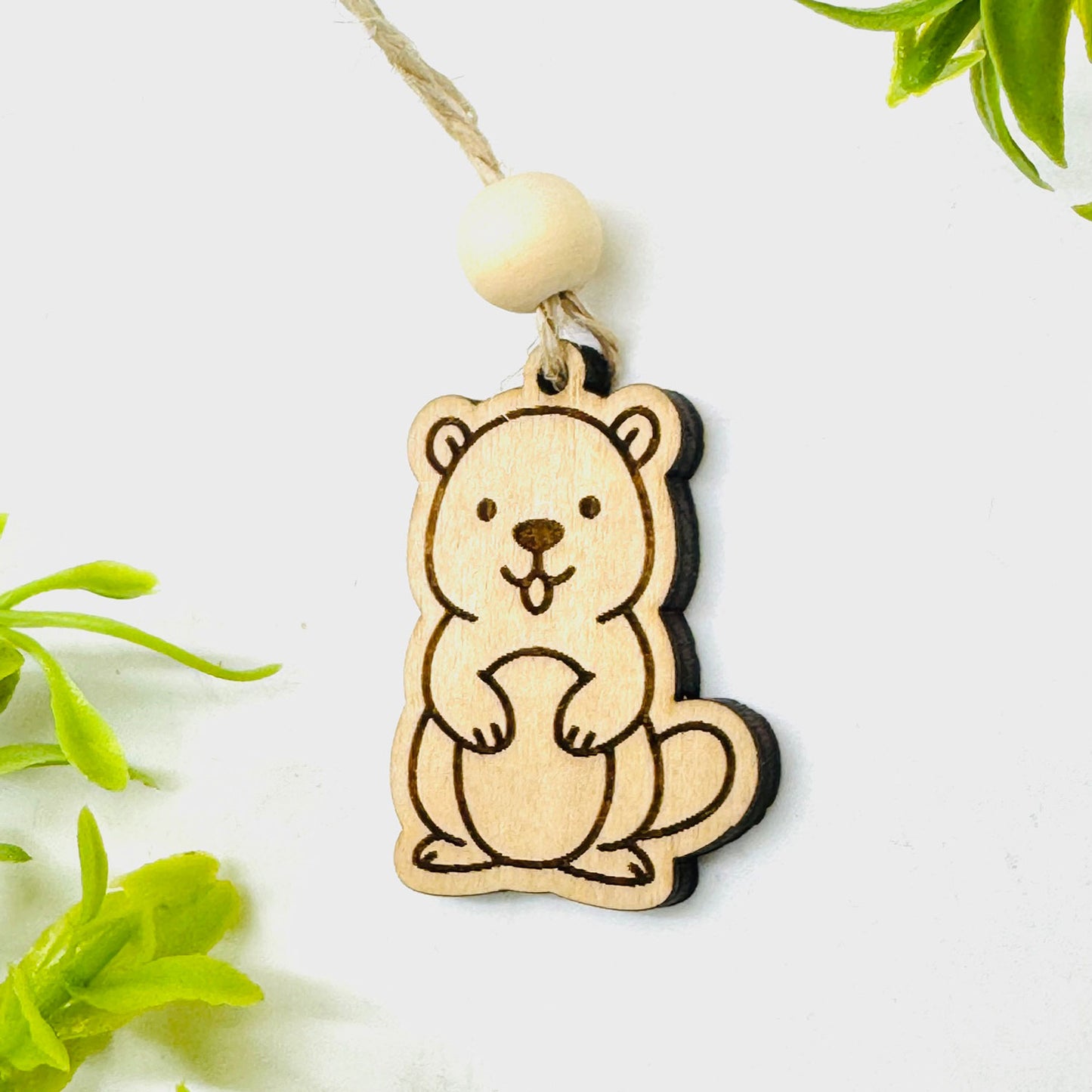 Woodland Creature Car Charm - Beaver - Glowforge
