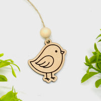 Woodland Creature Car Charm - Bird - Glowforge