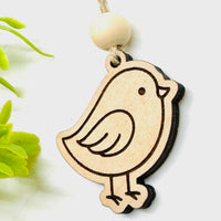 Woodland Creature Car Charm - Bird - Glowforge