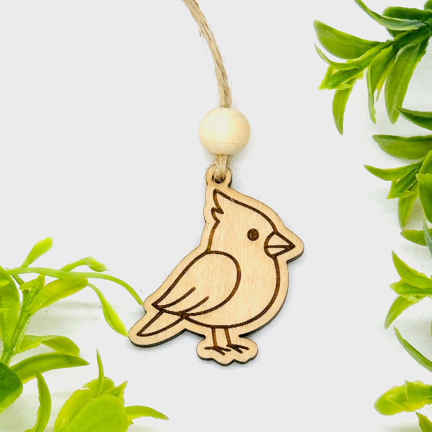 Woodland Creature Car Charm - Cardinal - Glowforge
