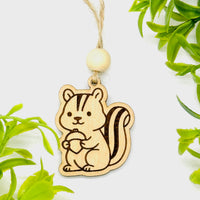 Woodland Creature Car Charm - Chipmunk - Glowforge