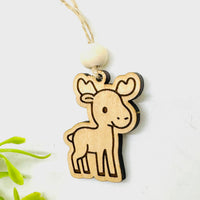 Woodland Creature Car Charm - Moose - Glowforge