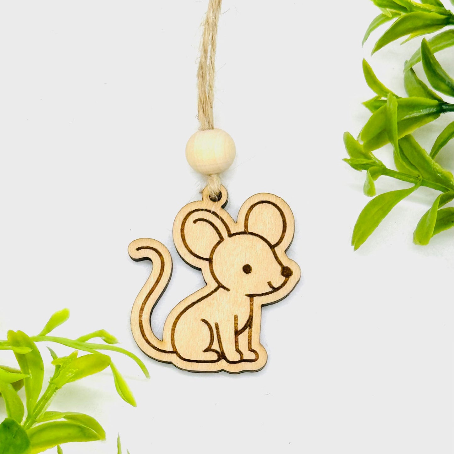 Woodland Creature Car Charm - Mouse - Glowforge