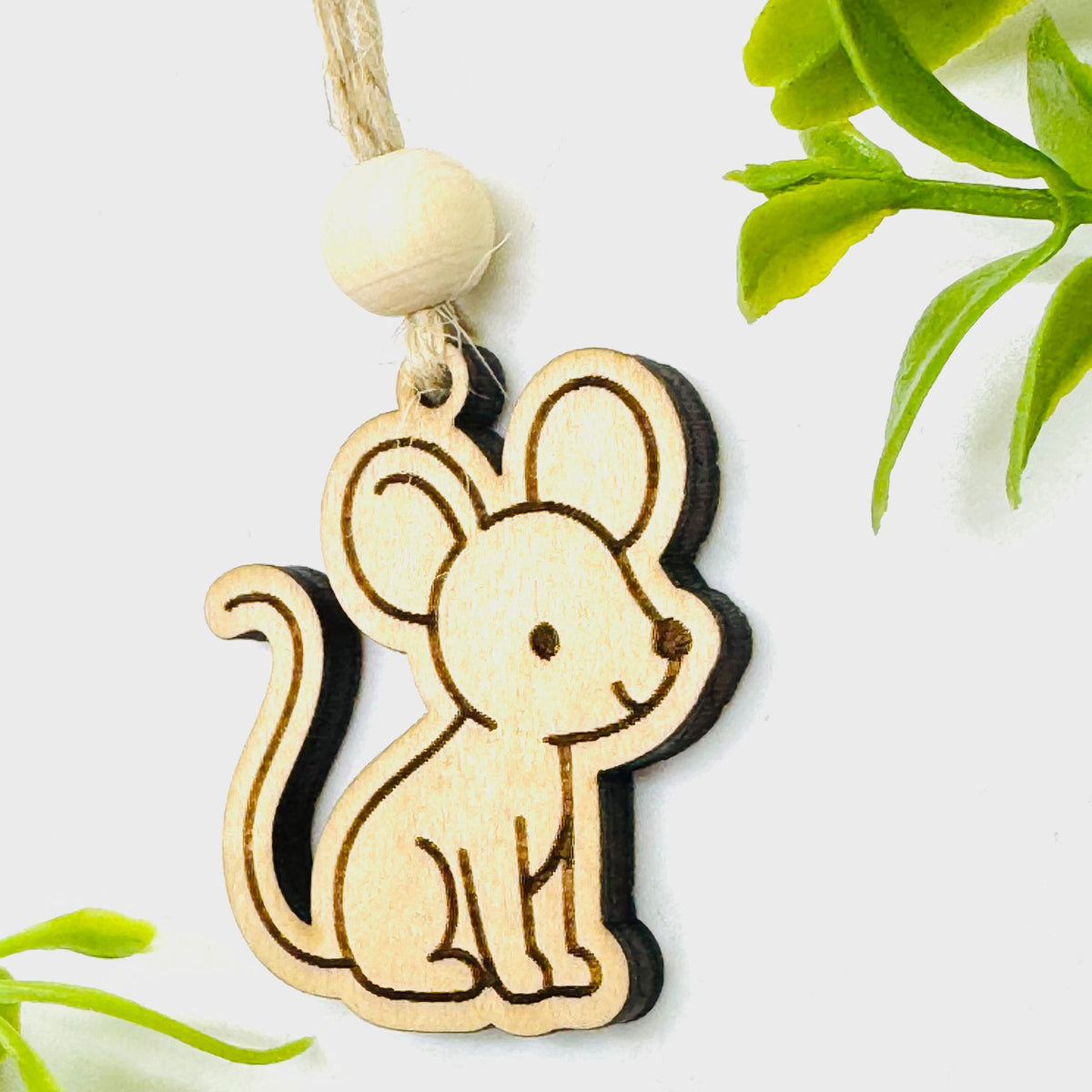Woodland Creature Car Charm - Mouse - Glowforge