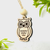 Woodland Creature Car Charm - Owl  - Glowforge
