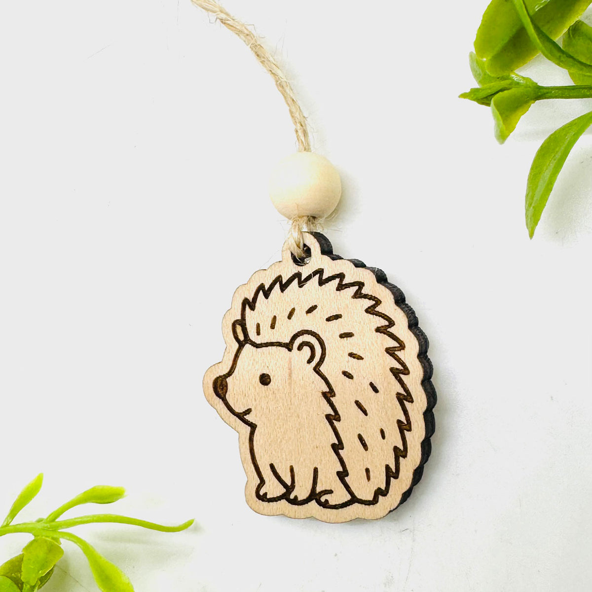 Woodland Creature Car Charm - Porcupine or Hedgehog - Glowforge